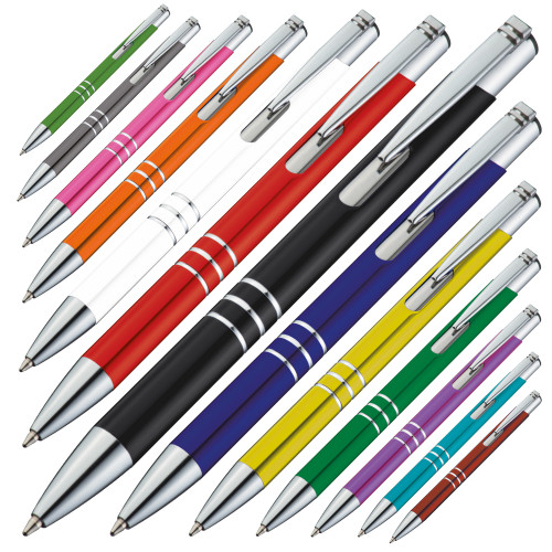 100x Personalisierte Kugelschreiber Mit Logo - Werbestifte Für Firmen & Events