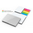 Haftnotiz-Set Budapest Bookcover White Bestseller, 50/50 Blatt, Farbschnitt