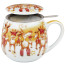 Könitz Porzellan Merry Christmas-Weihn.party Tea for you Set Tasse KC143 mit Sieb und Deckel zusätzlich veredelbar