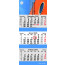 3-Monats Faltkalender "Tres-Deluxe"