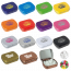 Scharnierblechdose mit Schokolinsen, extra strong NL-Minties `Triangle` (vegan) oder Jelly Beans