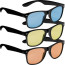 Sonnenbrille mit farbigen Gläsern
