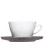 Cappuccinotasse mit Untertasse "Granitporzellan"