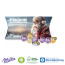 Kissenverpackung „Creative“ - 6 Stück (ca. 48 g) Milka Kugeln und ein Milka Weihnachtsmann (ca. 15 g)