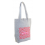 individuelle RPET Schultertasche CreaFelt Toteback, grau/weiß