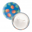 Button-Anstecker PinBadge Maxi, silber/weiß