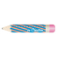 12 cm Lineal, Bleistift Sharpy 12, weiß