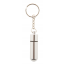 Schlüsselanhänger mit Pillenbox Carrypill, silber