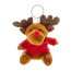 Plüsch-Weihnachtsrentier-Schlüsselanhänger Julren, mehrfarbig