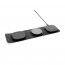 Swiss Peak 15W 3-in 1 Wireless-Reise-Charger aus RCS Plastik