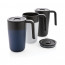 GRS recycelte PP und Stainless Steel Tasse mit Griff