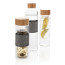 Impact Borosilikat-Glasflasche mit Bambusdeckel