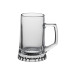 Sternboden Seidel - Bierkrug aus Glas mit Sternmusterung im Boden