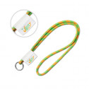 Rundes Lanyard mit Woven Label 