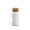 Trinkflasche "Natural", 400 ml, inkl. Strap, weiß, transparent