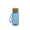 Trinkflasche "Natural", 400 ml, inkl. Strap, transparent-blau, blau