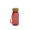 Trinkflasche "Natural", 400 ml, inkl. Strap, transparent-rot, rot