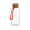 Trinkflasche "Natural", 1,0 l, inkl. Strap, transparent, rot