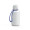 Trinkflasche "School", 700 ml, inkl. Strap, weiß, weiß, blau