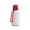Trinkflasche "School", 700 ml, inkl. Strap, weiß, rot