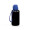 Trinkflasche "School", 700 ml, inkl. Strap, schwarz, blau