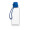 Trinkflasche "School", 1,0 l, inkl. Strap, transparent, blau