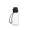 Trinkflasche "School", 400 ml, inkl. Strap, transparent, schwarz