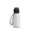 Trinkflasche "School", 400 ml, inkl. Strap, weiß, schwarz