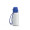 Trinkflasche "School", 400 ml, inkl. Strap, weiß, blau