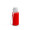 Trinkflasche "School", 400 ml, inkl. Strap, rot, weiß