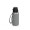 Trinkflasche "School", 400 ml, inkl. Strap, silber, schwarz