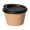 Kaffeebecher "ToGo", 0,1 l, beständiges braun, schwarz