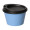 Kaffeebecher "ToGo", 0,1 l, behagliches blau, schwarz