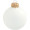 Individuell bedruckbare Glas-Christbaumkugel, 7cm, Goldsplint Krone, ECO-Einzelkarton mit vier Fenstern, frost