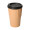 Riffel-Kaffeebecher "ToGo", 300 ml, beständiges braun, schwarz