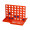 Denkspiel "Gewinn mit 4", standard-orange