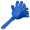 Klapper "Hand", einfarbig, standard-blau