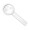 Stiellupe "Handle 5 x", weiß