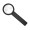 Stiellupe "Handle 5 x", schwarz