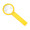 Stiellupe "Handle 5 x", standard-gelb