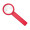 Stiellupe "Handle 5 x", standard-rot