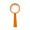 Stiellupe "Handle 4 x", standard-orange
