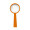 Stiellupe "Handle 4 x", standard-orange