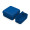 Vorratsdose "Cube" deluxe, mit Trennschale, standard-blau