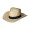 Strohhut "Texas", natur, schwarz