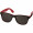 Sun Ray Sonnenbrille mit zweifarbigen Tönen, rot, schwarz