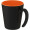 Oli 360 ml Keramikbecher mit Henkel, orange, schwarz