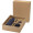 Illuminate 650 ml RCS-zertifizierte doppelwandige Trinkflasche aus recyceltem Edelstahl mit 3-teiligem Deckelset, navy