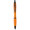 Nash Kugelschreiber aus recyceltem Kunststoff mit schwarzen Zierelementen (schwarze Mine), orange