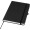 Spectrum A5 Notizbuch mit Hardcover aus recyceltem Material, schwarz